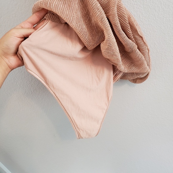 Revolve ; madyson mesh halter dress rose gold m - Picture 8 of 8